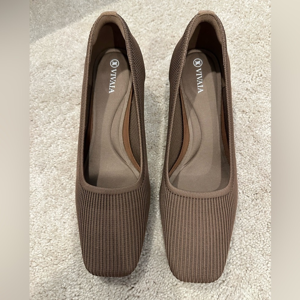 Vivaia Square-Toe Chunky Heels (Melody) in Expresso brown 41.5/10 - Picture 3 of 6